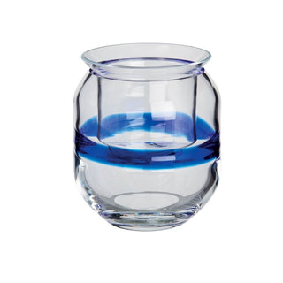 Carlo Moretti Lumina candlestick blue in Murano glass h 10 cm