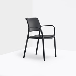 Pedrali Ara 315 outdoor design chair with armrests Black - Buy now on ShopDecor - Discover the best products by PEDRALI design