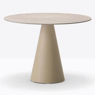 Pedrali Ikon 866 table sand with solid laminate top diam. 90 cm. - Buy now on ShopDecor - Discover the best products by PEDRALI design