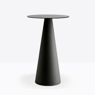 Pedrali Ikon 867 table with solid laminate top diam.70 cm. Black - Buy now on ShopDecor - Discover the best products by PEDRALI design