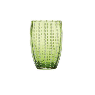 Zafferano Perle tumbler coloured glass Zafferano Green apple - Buy now on ShopDecor - Discover the best products by ZAFFERANO design