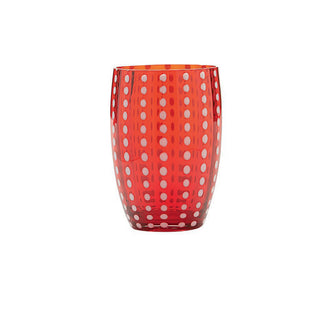 Zafferano Perle tumbler coloured glass Zafferano Red - Buy now on ShopDecor - Discover the best products by ZAFFERANO design