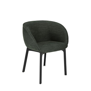 Kartell Charla armchair in Antibes fabric with black structure Kartell Antibes 4 Green - Buy now on ShopDecor - Discover the best products by KARTELL design