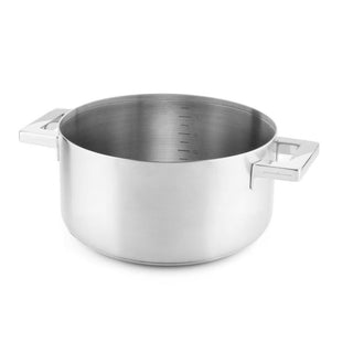 Mepra Stile by Pininfarina casserole two handles diam. 24 cm. stainless steel - Buy now on ShopDecor - Discover the best products by MEPRA design
