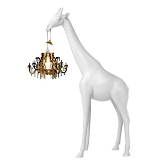 Qeeboo Giraffe In Love XS floor lamp in the shape of a giraffe White - Buy now on ShopDecor - Discover the best products by QEEBOO design