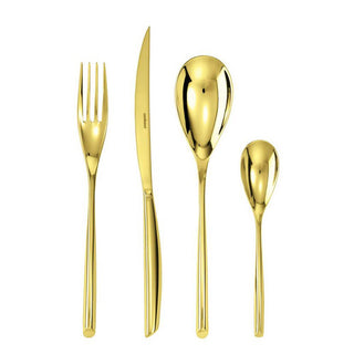 Sambonet Bamboo cutlery set 24 pieces PVD Gold - Buy now on ShopDecor - Discover the best products by SAMBONET design