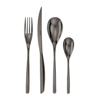 Sambonet Bamboo cutlery set 24 pieces PVD Black - Buy now on ShopDecor - Discover the best products by SAMBONET design