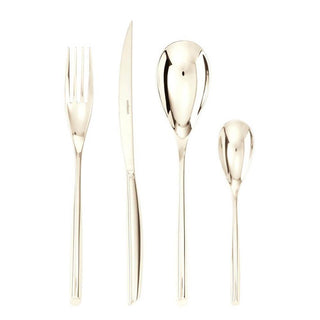 Sambonet Bamboo cutlery set 24 pieces PVD Champagne - Buy now on ShopDecor - Discover the best products by SAMBONET design