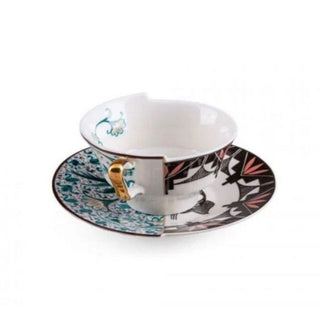 Seletti Hybrid 2.0 porcelain tea cup Aspero with saucer - Buy now on ShopDecor - Discover the best products by SELETTI design