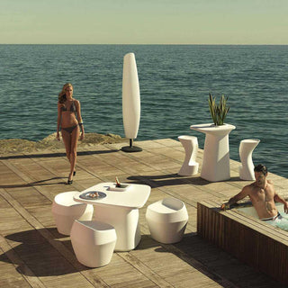 Vondom Noma stool white polyethylene by Javier Mariscal - Buy now on ShopDecor - Discover the best products by VONDOM design